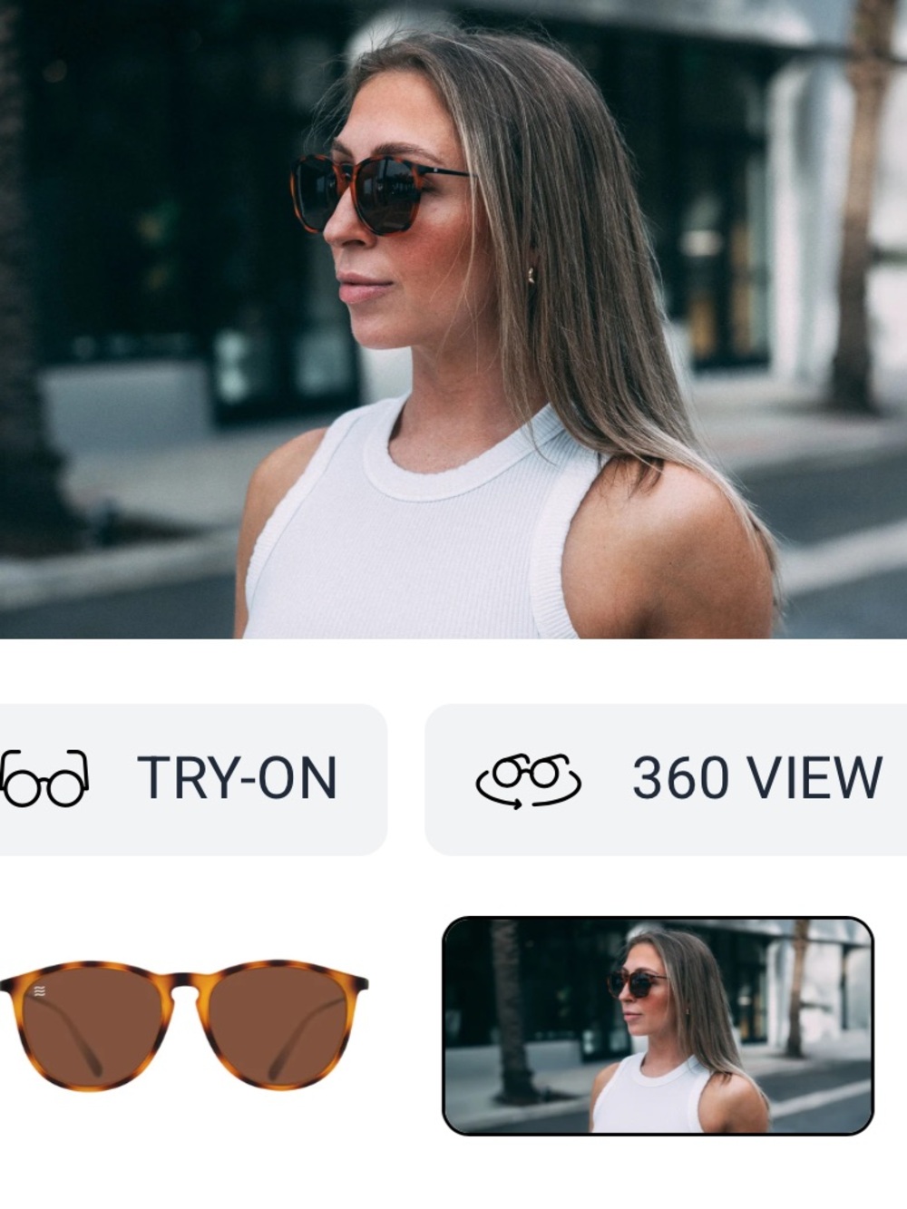 Brown Round Sunglasses with Black Carry Pouch